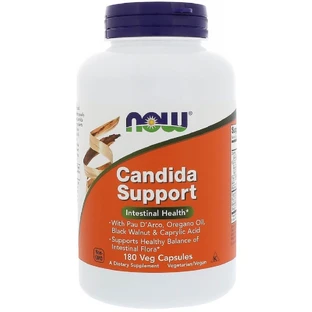 Комплекс для кишечника Candida Support Now Foods 180 Гелевых Капсул