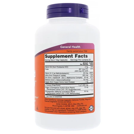 Комплекс для щитовидной железы Thyroid Energy Now Foods 180 гелевых капсул: цены и характеристики
