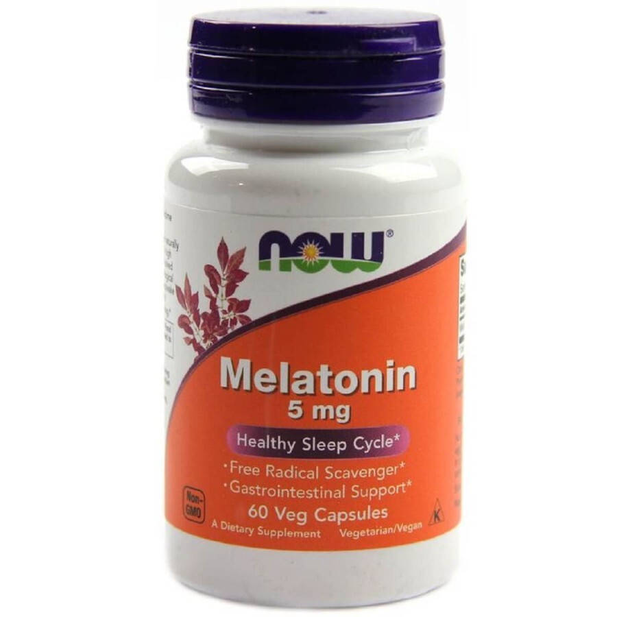 Мелатонін Melatonin Now Foods 5 Мг 60 капсул: ціни та характеристики