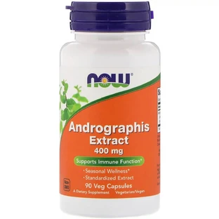 Экстракт Андрографиса 400мг Now Foods Andrographis Extract 90 капсул