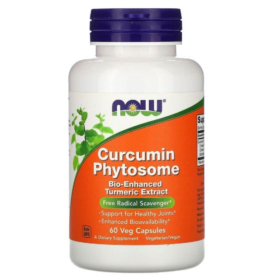 Фітосоми куркуміну Now Foods Curcumin Phytosome 60 рослинних капсул: ціни та характеристики