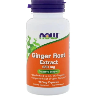 Корень имбиря экстракт Ginger Root Extract Now Foods 250 мг 90 капсул