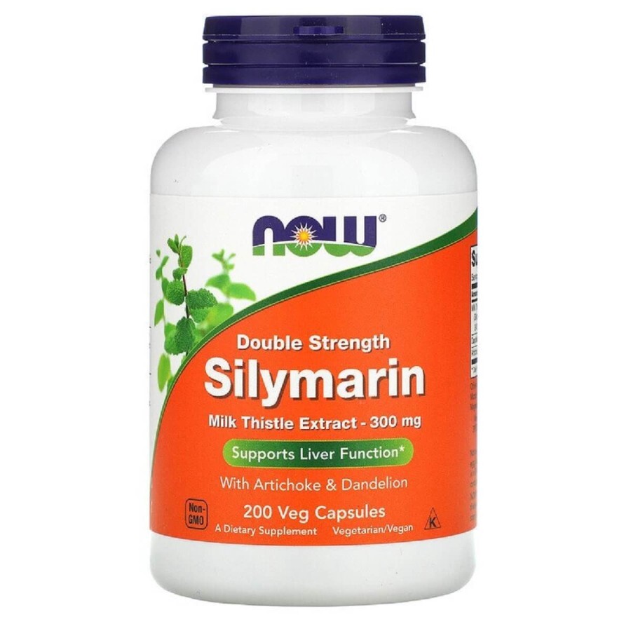 Силимарин (Расторопша) 300 мг Now Foods 200 гелевых капсул: цены и характеристики