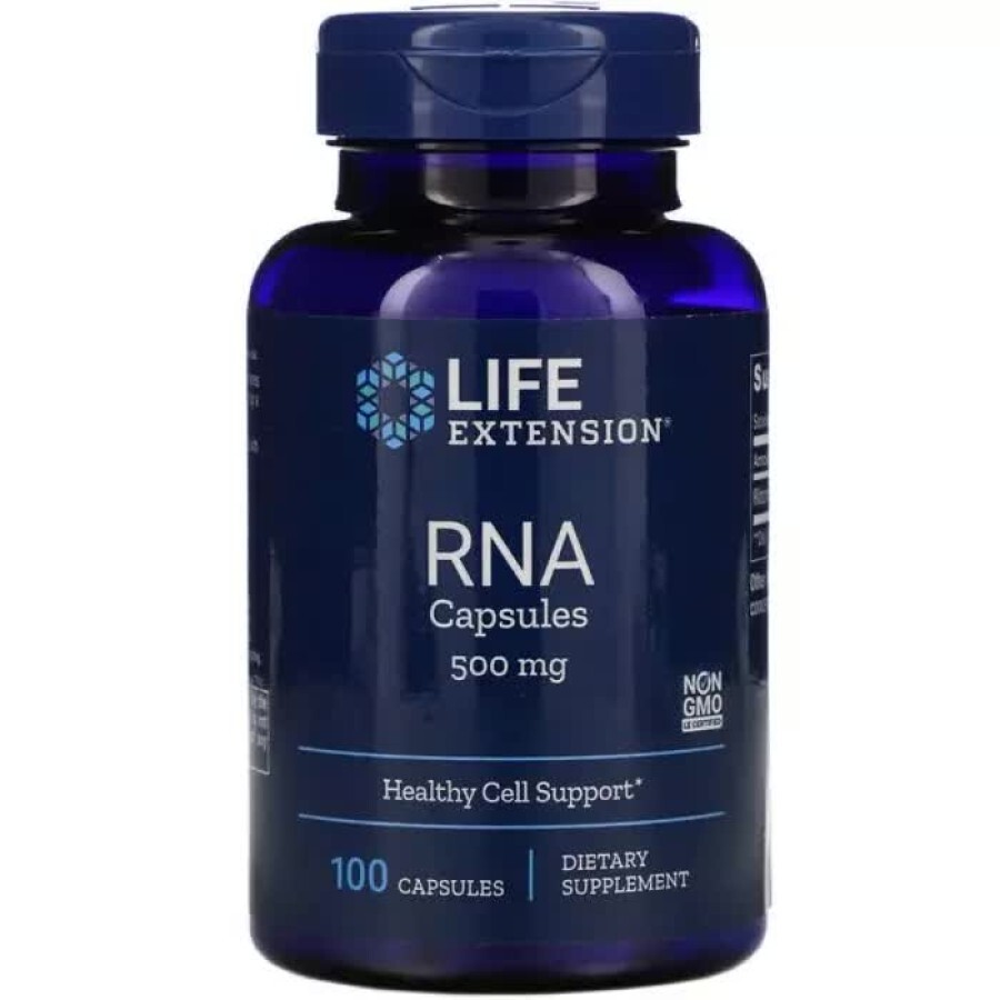 Рибонуклеїнова кислота RNA Capsules Life Extension 500 мг 100 капсул: ціни та характеристики