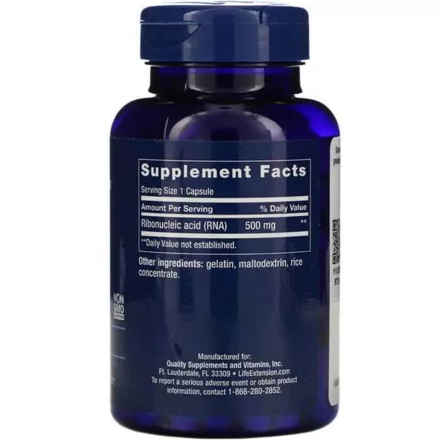 Рибонуклеїнова кислота RNA Capsules Life Extension 500 мг 100 капсул: ціни та характеристики