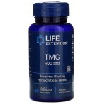 Триметилгліцин TMG 500 мг Life Extension 60 вегетаріанських капсул: ціни та характеристики