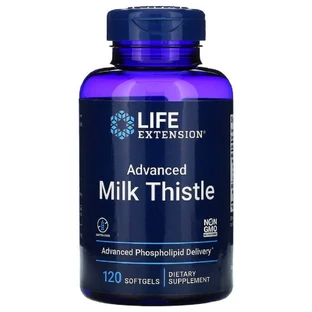 Силимарин (Расторопша) European Milk Thistle Life Extension 120 желатиновых капсул