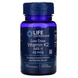 Витамин К2 (МК-7) 45 мкг Low Dose Vitamin K2 (MK-7) Life Extension 90 желатиновых капсул