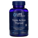 Підтримка щитовидної залози Тіроїд потрійної дії Triple Action Thyroid Life Extension 60 вегетаріанських капсул