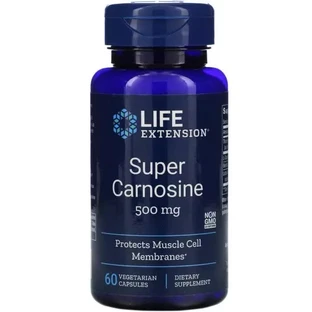 Супер Карнозин Super Carnosine Life Extension 500 мг 60 вегетарианских капсул