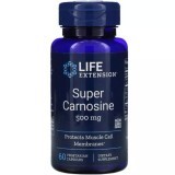 Супер Карнозин Super Carnosine Life Extension 500 мг 60 вегетаріанських капсул