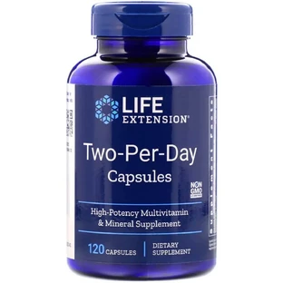 Мультивітаміни Двічі в день Two-Per-Day Life Extension 120 капсул