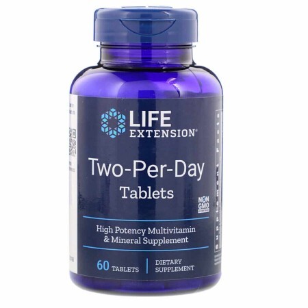 Мультивітаміни Двічі в день Two-Per-Day Life Extension 60 таблеток