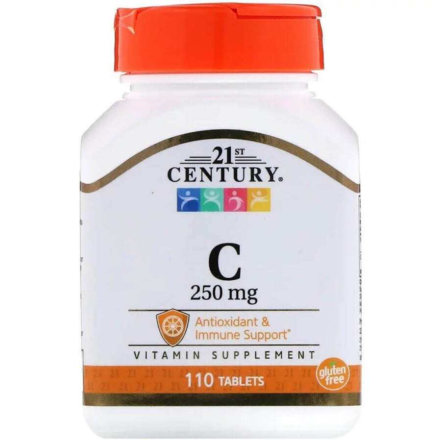 Вітамін C 250 мг 21st Century 110 таблеток: ціни та характеристики