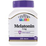 Мелатонін 3 мг 21st Century 200 таблеток: ціни та характеристики