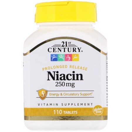 Ніацин 250 мг 21st Century 110 таблеток