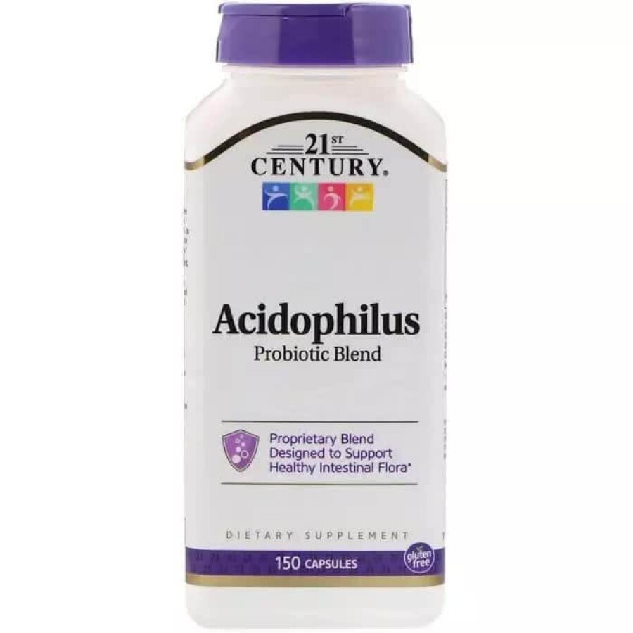 Суміш пробіотиків Acidophilus 21st Century 150 капсул: ціни та характеристики