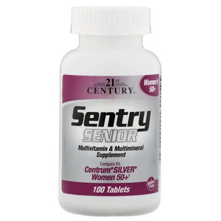 Мультивитамины и мультиминералы для женщин 50+ Sentry Senior 21st Century 100 таблеток