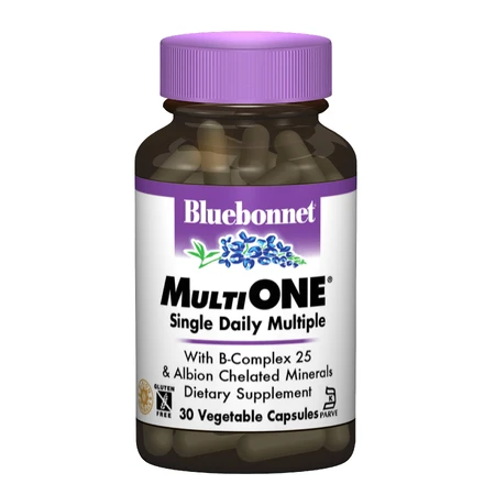 Мультивитамины с железом MultiONE Bluebonnet Nutrition 30 гелевых капсул: цены и характеристики