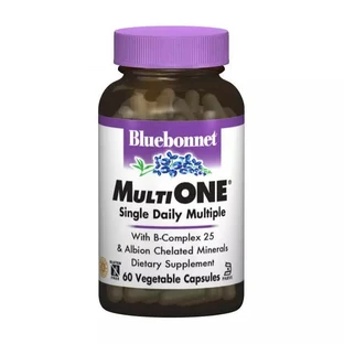 Мультивитамины с железом MultiONE Bluebonnet Nutrition 60 гелевых капсул