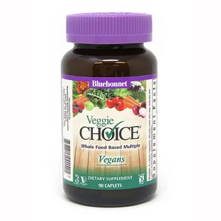 Мультивітаміни для вегетаріанців Veggie Choice Bluebonnet Nutrition 90 рослинні каплети