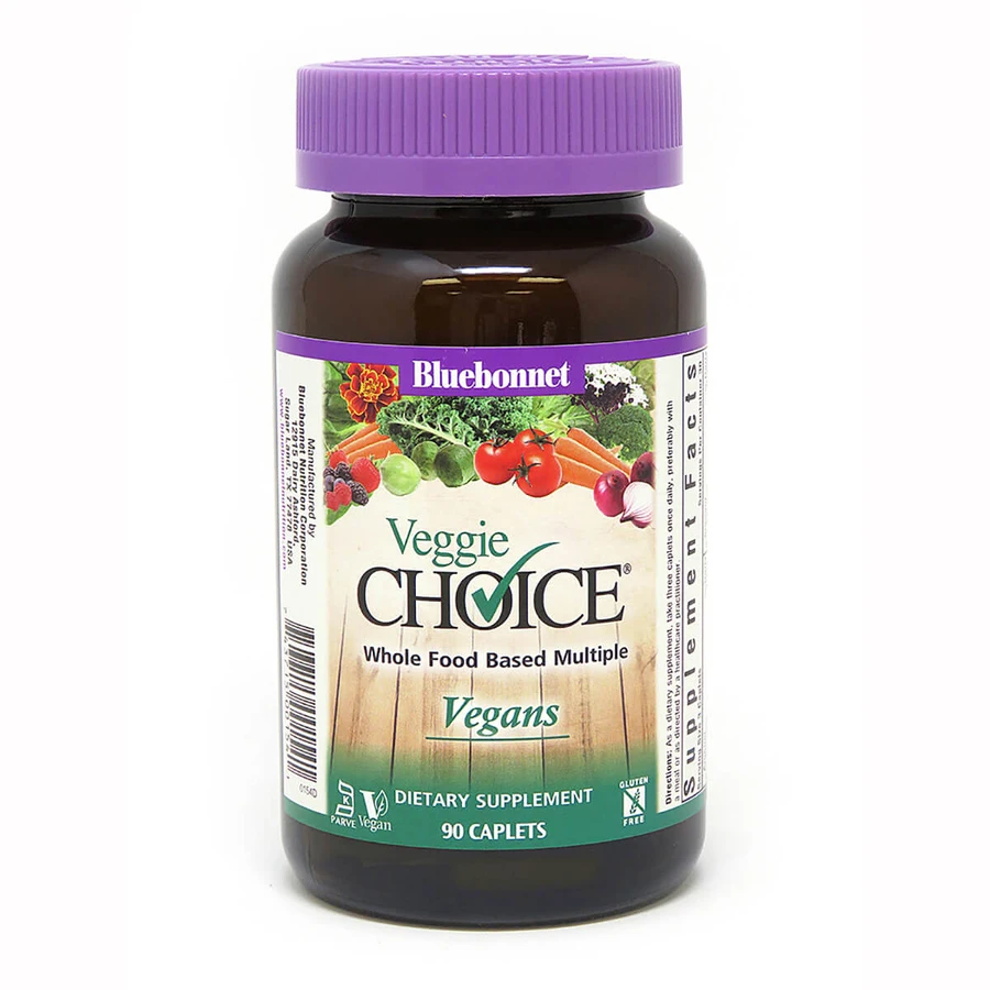 Мультивітаміни для вегетаріанців Veggie Choice Bluebonnet Nutrition 90 рослинні каплети: ціни та характеристики
