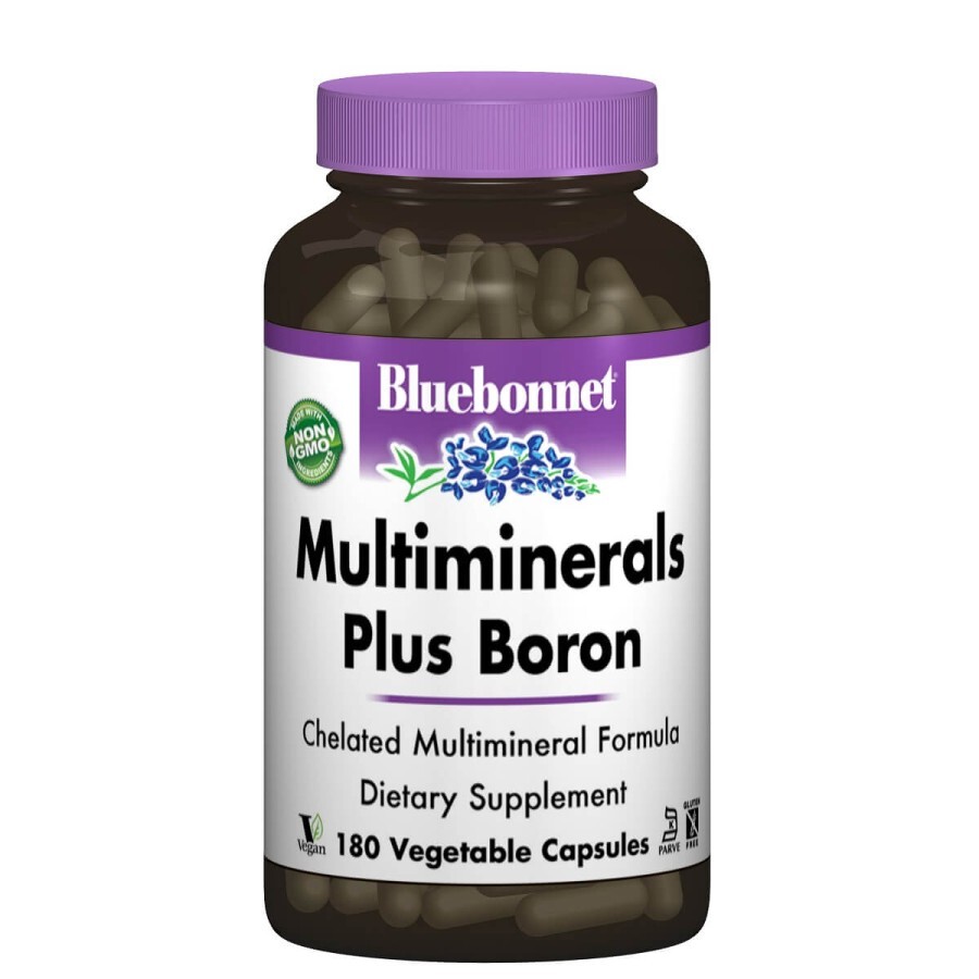 Мультимінерали + Бор із залізом Bluebonnet Nutrition 180 гелевих капсул: ціни та характеристики