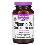 Витамин D3 2000МЕ Bluebonnet Nutrition 180 вегетарианских капсул: цены и характеристики