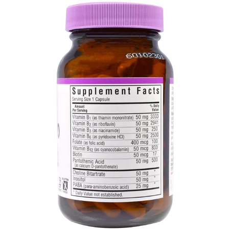 В-Комплекс 50 Bluebonnet Nutrition 50 гелевих капсул: ціни та характеристики