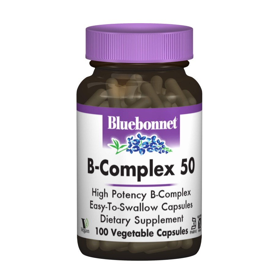 В-Комплекс 50 Bluebonnet Nutrition 100 гелевих капсул: ціни та характеристики