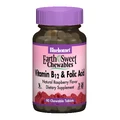 Вітамін В12 і Фолієва кислота смак малини Earth Sweet Chewables Bluebonnet Nutrition 90 жувальних таблеток