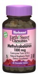 Метилкобаламін (В12) 1000 мкг Смак Малини Earth Sweet Chewables Bluebonnet Nutrition 60 жувальних таблеток
