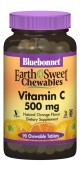 Витамин С 500мг вкус апельсина Earth Sweet Chewables Bluebonnet Nutrition 90 жевательных таблеток