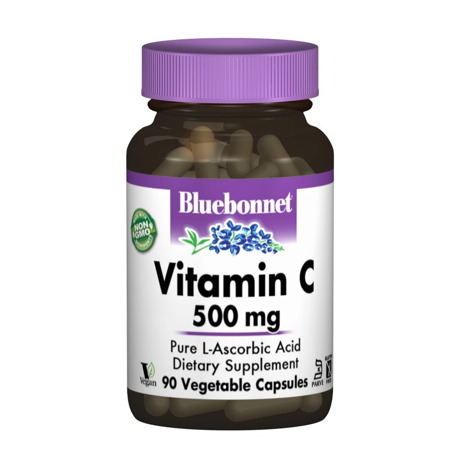 Витамин С 500 мг Bluebonnet Nutrition 90 гелевых капсул: цены и характеристики