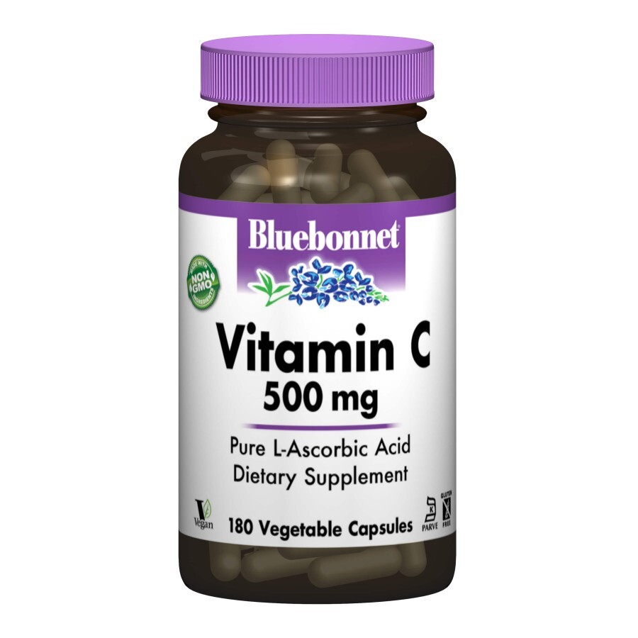 Вітамін С 500 мг Bluebonnet Nutrition 180 гелевих капсул: ціни та характеристики