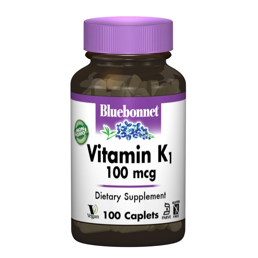 Вітамін К1 100 мкг Bluebonnet Nutrition 100 капсул: ціни та характеристики