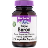 Тройной бор 3мг Bluebonnet Nutrition Triple Boron 90 вегетарианских капсул