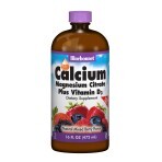 Жидкий Кальций + Цитрат Магния + Витамин D3 Вкус Ягод Bluebonnet Nutrition 16 жидких унций (472 мл): цены и характеристики