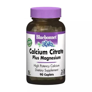 Цитрат Кальция + Магний Bluebonnet Nutrition 90 капсул