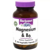 Магний + Витамин В6 Bluebonnet Nutrition 90 гелевых капсул