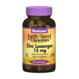 Цинк 15 мг смак апельсину EarthSweet Chewables Bluebonnet Nutrition 60 таблеток для розсмоктування