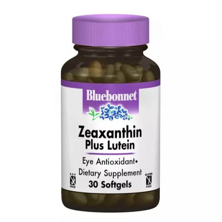 Зеаксантин + Лютеїн Bluebonnet Nutrition 30 желатинових капсул: ціни та характеристики