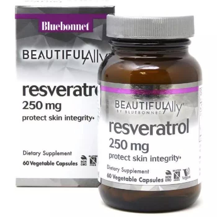 Ресвератрол 250 мг Beautiful Ally Bluebonnet Nutrition 60 растительных капсул: цены и характеристики