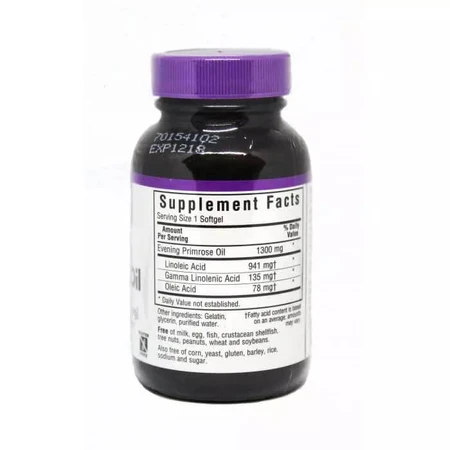 Олія примули вечірньої 1300 мг Bluebonnet Nutrition 30 желатинових капсул: ціни та характеристики
