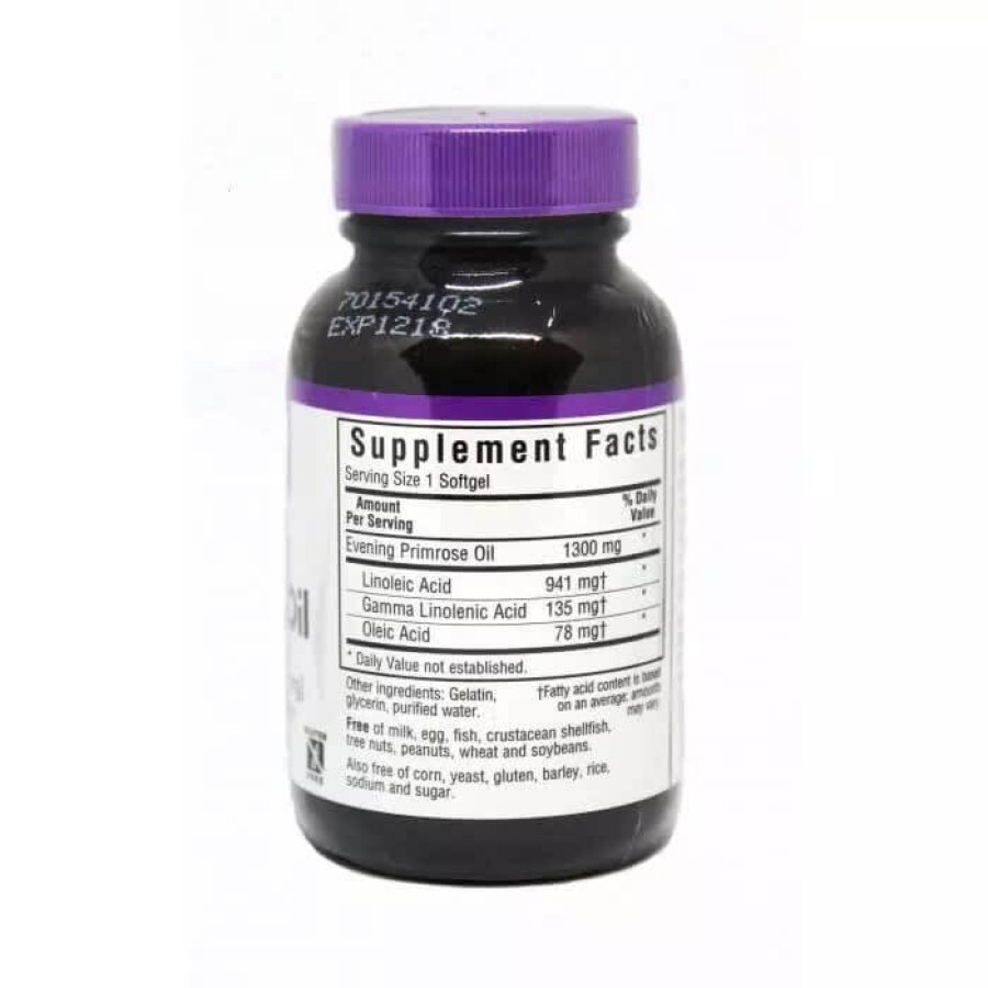 Масло примулы вечерней 1300 мг Bluebonnet Nutrition 30 желатиновых капсул: цены и характеристики