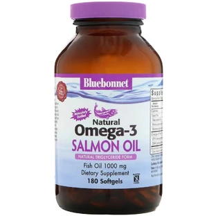 Натуральна Омега-3 з лососевого жиру Bluebonnet Nutrition 180 желатинових капсул