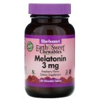 Мелатонін Melatonin 3 мг Bluebonnet Nutrition EarthSweet Малиновий Смак 120 жувальних таблеток: ціни та характеристики