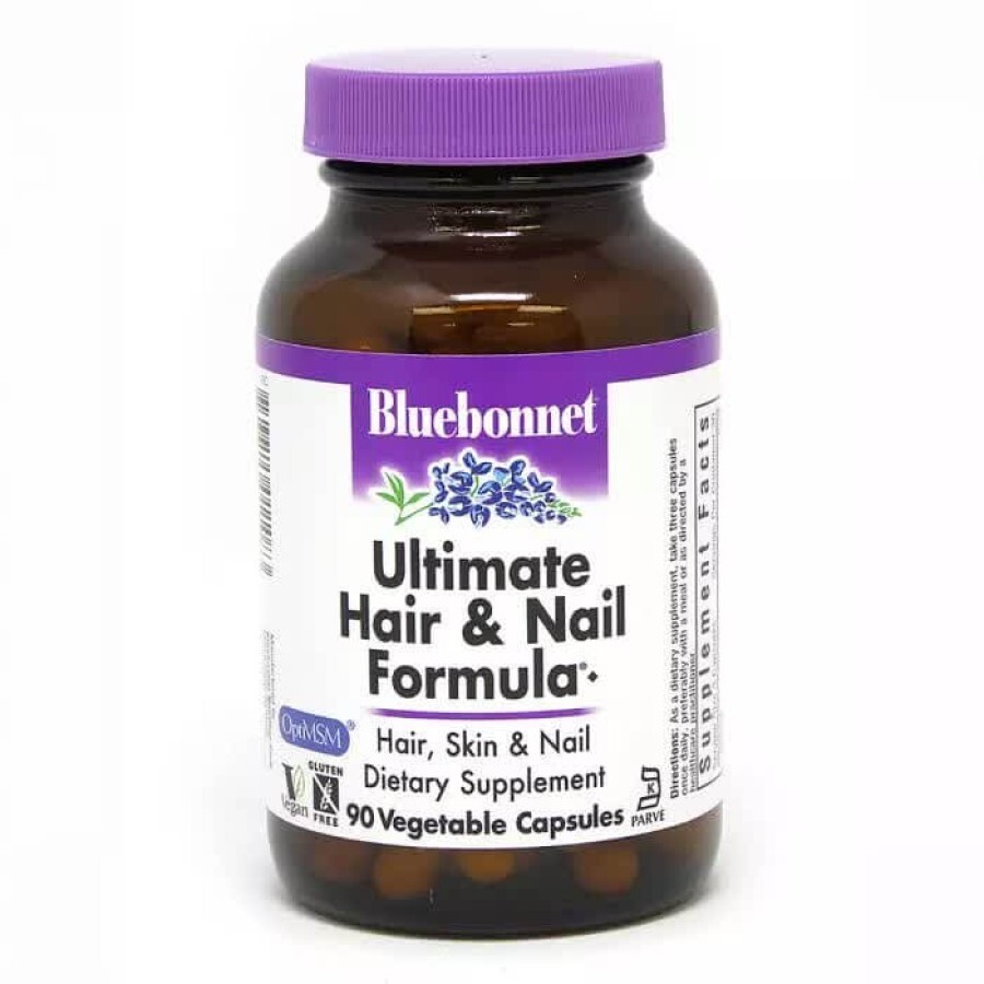 Остаточна Формула для волосся і нігтів Bluebonnet Nutrition 90 гелевих капсул: ціни та характеристики