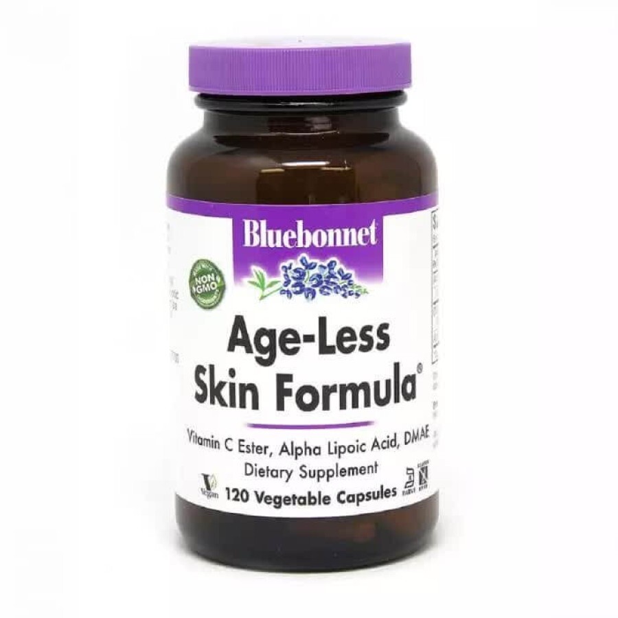 Омолаживающая формула для кожи AGE-LESS SKIN FORMULA Bluebonnet Nutrition 120 вегетарианских капсул: цены и характеристики