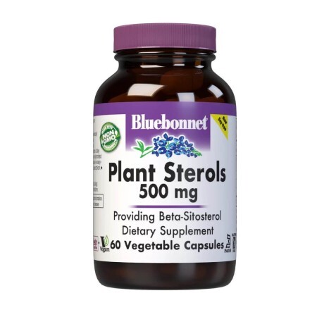 Растительные Стерины 500мг Bluebonnet Nutrition 60 вегетарианских капсул